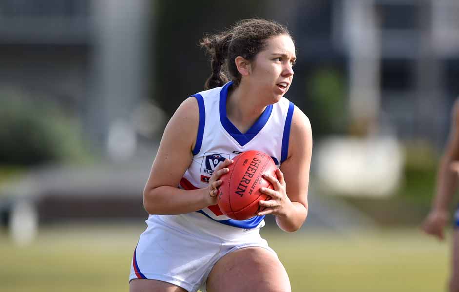HERO_FerresVFLWRd2.jpg Naomi Ferres will run out for the VFLW Bulldogs, this Saturday night. (Photo: Liz Vagg/Western Bulldogs) - Western Bulldogs,VFL